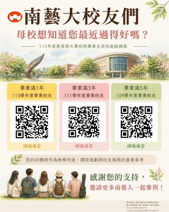 115畢業生流向問卷海報